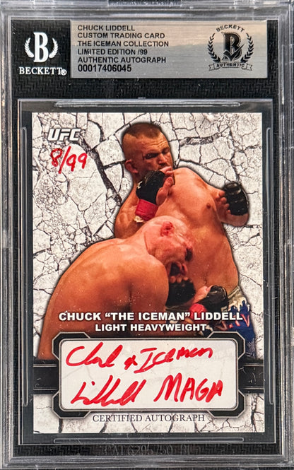 2024 Chuck Liddell Signed Limited Edition /99 UFC Bloodlines Inscribed "MAGA"