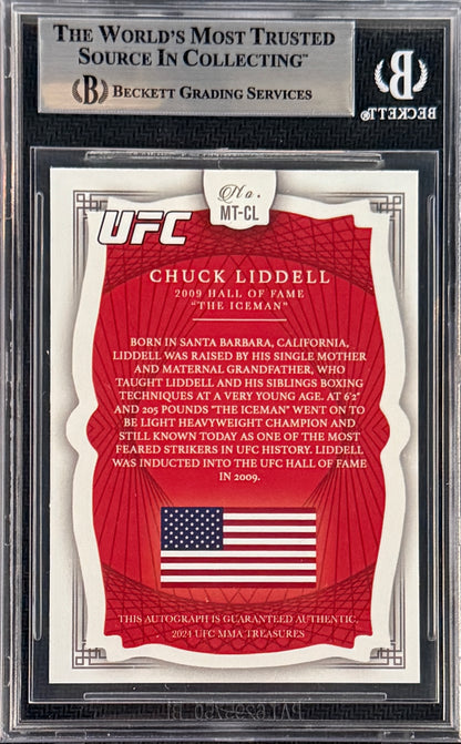 2024 Chuck Liddell Signed Limited Edition /99 UFC Treasures Inscribed "MAGA"