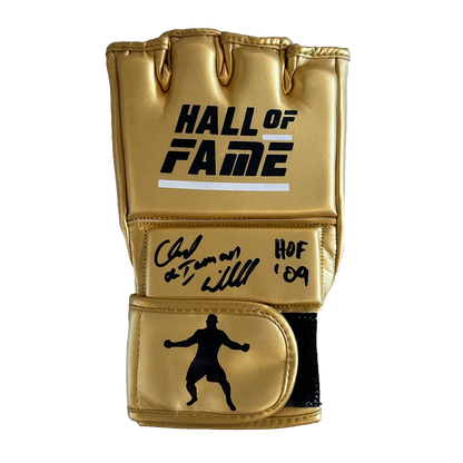 Chuck Liddell Signed Gold “Hall of Fame” Glove