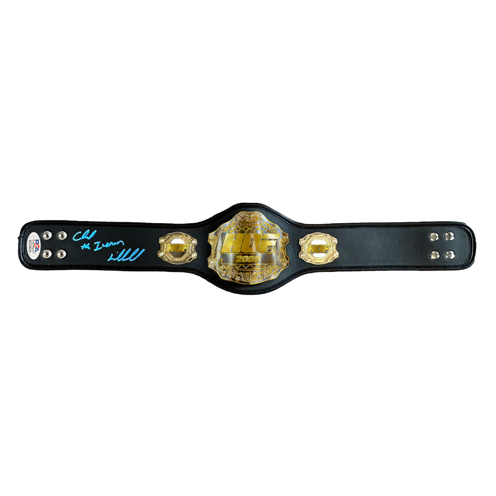 Chuck Liddell Signed Mid-Size “Hall of Fame” Belt